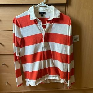 JCrew 1984 rugby shirt, size small
